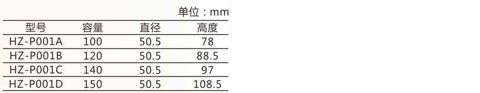 平面直圆瓶系列